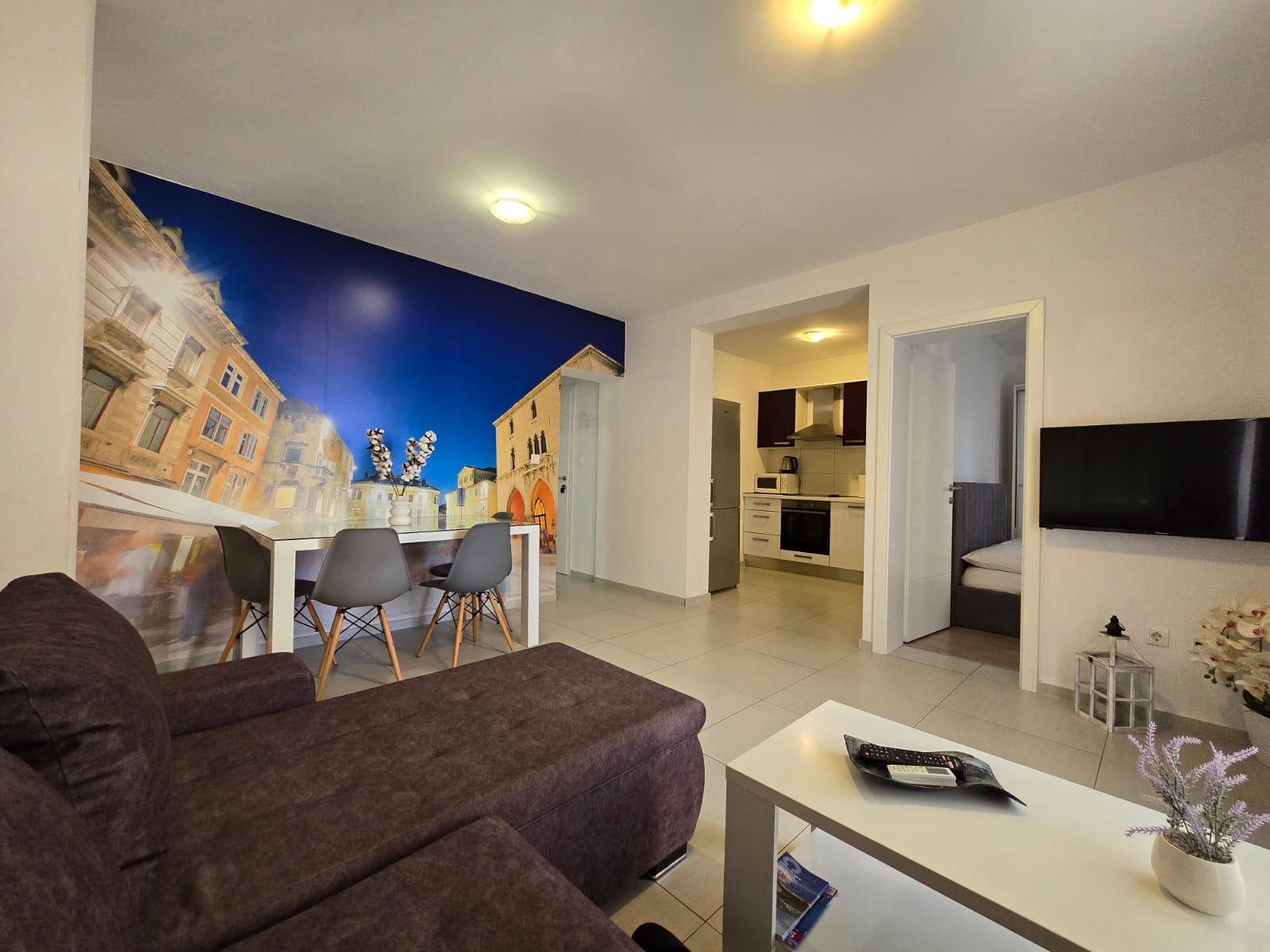Living room with dining area